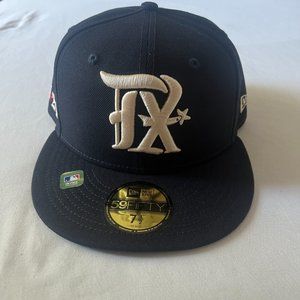 Texas Rangers New Era 2023 City Connect fitted cap/hat 7 1/2 7.4 NEW